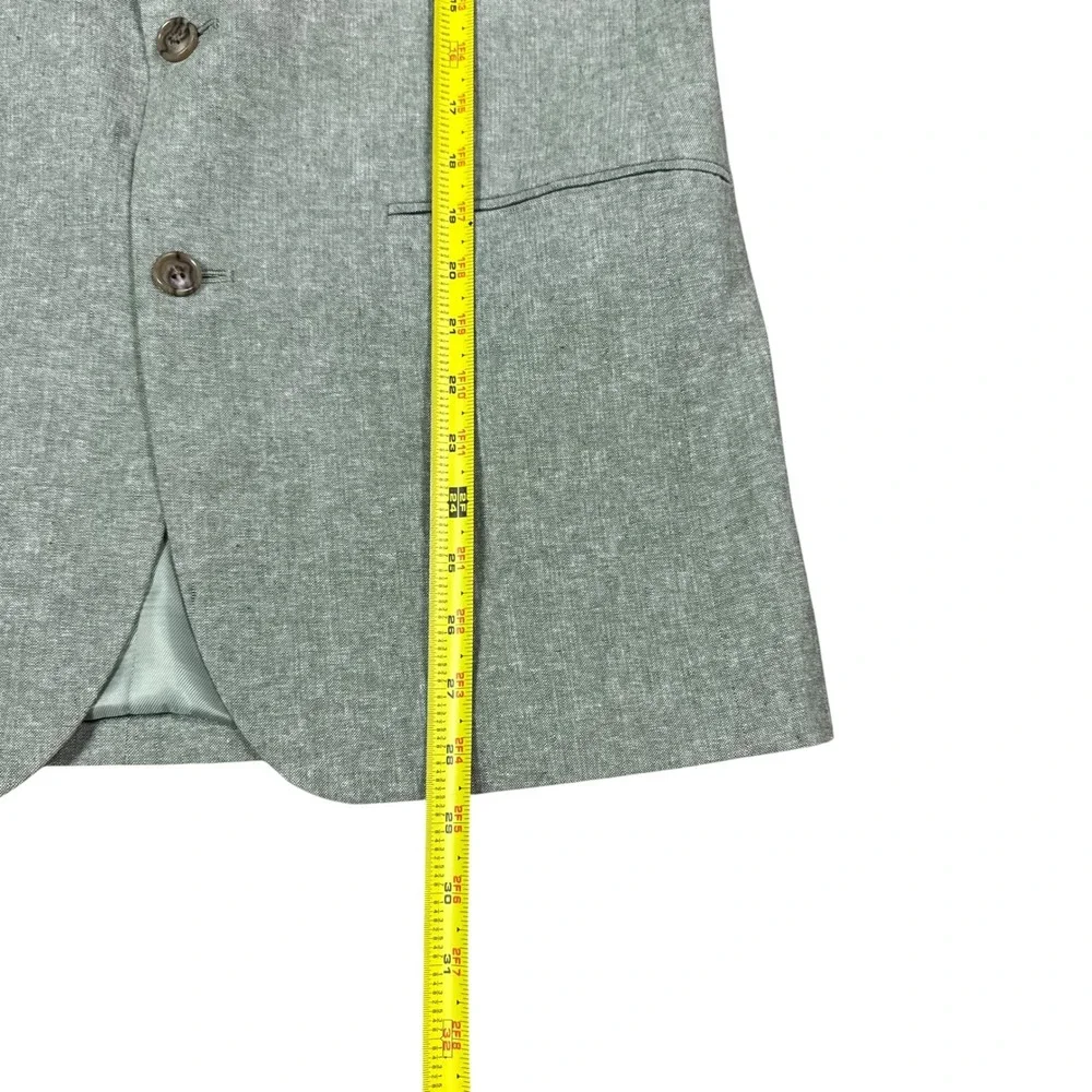 Stafford Signature Classic Fit Light Green Linen Blend Sport Coat Men's 38 Short